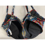 Aqua by La Vie en Rose Women's Bikini Top Medium Polyester