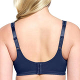 Glamorise #1003 MagicLift Wirefree Blue Minimizer Support Bra NWOT