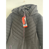 Tommy Hilfiger Hooded Light Weight Puffer Jacket Black Medium NEW