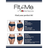 Fruit of The Loom Women's Fit for Me Briefs Heather 12/4X NEW