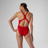 Speedo 88191481601 Solid Super Pro LT Red One Piece Swimsuit Size 28 NWT