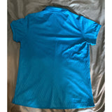 Adidas Golf Cool Max Women's Golf Shirt Large blue poly/spandex pre-owned