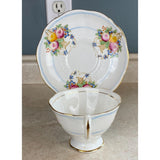 Royal Albert England Bone China Basket Full Of Flowers Tea Cup And Saucer Set