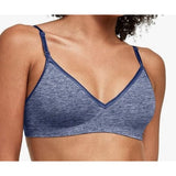 Hanes MHG795 Womens Comfy Support Wire Free Bra Blue