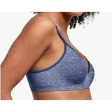 Hanes MHG795 Womens Comfy Support Wire Free Bra Blue