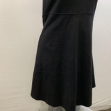 Ann Klein Women's Black Dress Straight Fitted Long Length Back Zip Size 8 Viscose material