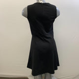 Ann Klein Women's Black Dress Straight Fitted Long Length Back Zip Size 8 Viscose material