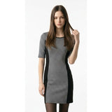 xhilaration Black White Fitted Polyester Blend Women's Pattern Dress Size Small