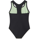 Speedo Girl's Swimsuit One Piece Closed Racerback Girls Size 6 NWT