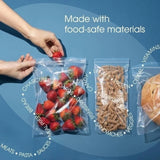 Poly Zip Bags 6X6" Clear Resealable 2 mil poly plastic (50 Pack)