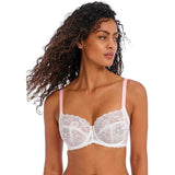 Freya Offbeat Underwire Side Support Bra in White AA5451WHE  NWT