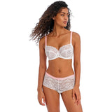 Freya Offbeat Underwire Side Support Bra in White AA5451WHE  NWT
