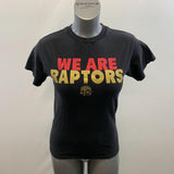 NBA Women's Black We are Raptors T-Shirt Size Small Cotton