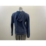 Aeropostale Women's Hoodie Large Blue Beaded Spell Out Long Sleeve Sweatshirt