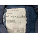 Aeropostale Women's Hoodie Large Blue Beaded Spell Out Long Sleeve Sweatshirt