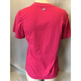 Diadora Women's Athletic Short Sleeve V-Neck Pink Top Size Medium