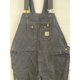 CARHARTT MEN'S LOOSE FIT DUCK BIB OVERALL 50x32 Black NEW