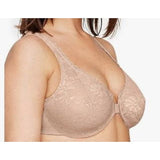 Glamorise #9245 Full Figure Wonderwire Front Close Lace Bra #9245