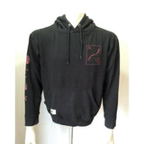 Lira Crtv Scty Women's Black Hoodie Long Sleeve Cotton Blend Sweatshirt Size M