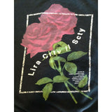 Lira Crtv Scty Women's Black Hoodie Long Sleeve Cotton Blend Sweatshirt Size M