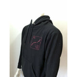 Lira Crtv Scty Women's Black Hoodie Long Sleeve Cotton Blend Sweatshirt Size M