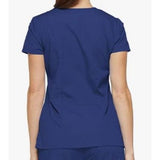 Dickies Womens EDS Scrub Signature V-Neck Top Patch Pockets XXS Galaxy Blue