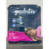 Goodnites Girls' Nighttime Underwear - L - 25ct