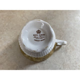 Royal Albert Consort Series Gold On Gold Lace Tea Cup And Saucer Set