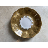 Royal Albert Consort Series Gold On Gold Lace Tea Cup And Saucer Set