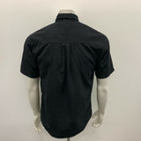 Vanderbilt Men's Shirt Black Small 100% Polyester Microfibre soft short sleeve