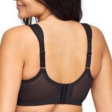 Glamorise womens Magiclift Seamless T-shirt Bra Wirefree #1080 Black  NWOT