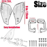 Motorcycle Handguards 7/8" 22mm Universal for ATV Dirt Bike Scooter (White) ABS
