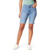 Levi Strauss Mid Rise Womens Bermuda Shorts, Signature Gold  28/W39 NWT