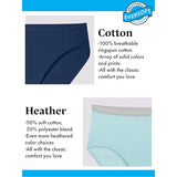 Fruit of the Loom Womens 9 Heather Hi Cut Brief Underwear 10 Pack NWOT