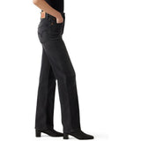 Levi's womens Premium Ribcage Straight Ankle Jeans 25X32 NWT Faded Black