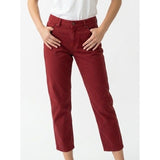 Calvin Klein Women's Red Mid Rise Straight Leg Capri Size 6