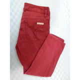 Calvin Klein Women's Red Mid Rise Straight Leg Capri Size 6