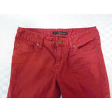 Calvin Klein Women's Red Mid Rise Straight Leg Capri Size 6
