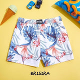 BRISIRA Boys Swim Shorts UPF Swimsuit Compression Boxer Brief Liner 5-6y nwt