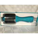 Moroccanoil 4-in-1 Blow-Dryer Brush Nylon Pins Tufted Brushes Teal Color