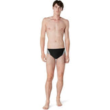 Speedo Mens ML 36 Swimsuit Brief Eco Slice Prolt Solid Adult Black/Gray NWT