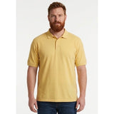 Ping Collection Men's Size Large Yellow Cotton Short Sleeve Pique Polo Shirt