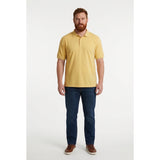 Ping Collection Men's Size Large Yellow Cotton Short Sleeve Pique Polo Shirt