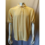Ping Collection Men's Size Large Yellow Cotton Short Sleeve Pique Polo Shirt