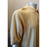 Ping Collection Men's Size Large Yellow Cotton Short Sleeve Pique Polo Shirt