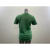 Who A.U Women's Graphic T Shirt Size Large Green Short Sleeve Cotton Crew Tee