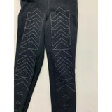 Old Navy Women's Size XS Black Pattern Front Leggings Yoga Gym Pants