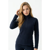 Columbia Women's 1/4 Zip Fleece Pullover Size Small Black Long Sleeve Mock Neck