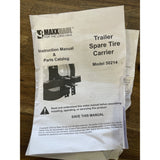 MAXXHAUL 50214 Spare Tire Carrier for Utility Trailer Tires NEW