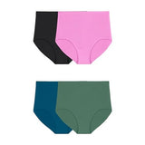 Fruit of the Loom Women's 5 Getaway Collection Cooling Mesh Brief Underwear 4-Pack